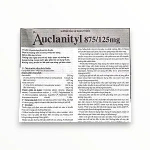 Thuốc Tipharco Amoxicillin trị nhiễm khuẩn (Hộp 02 vỉ x 07 viên) 10 4 Auclanityl 875 125