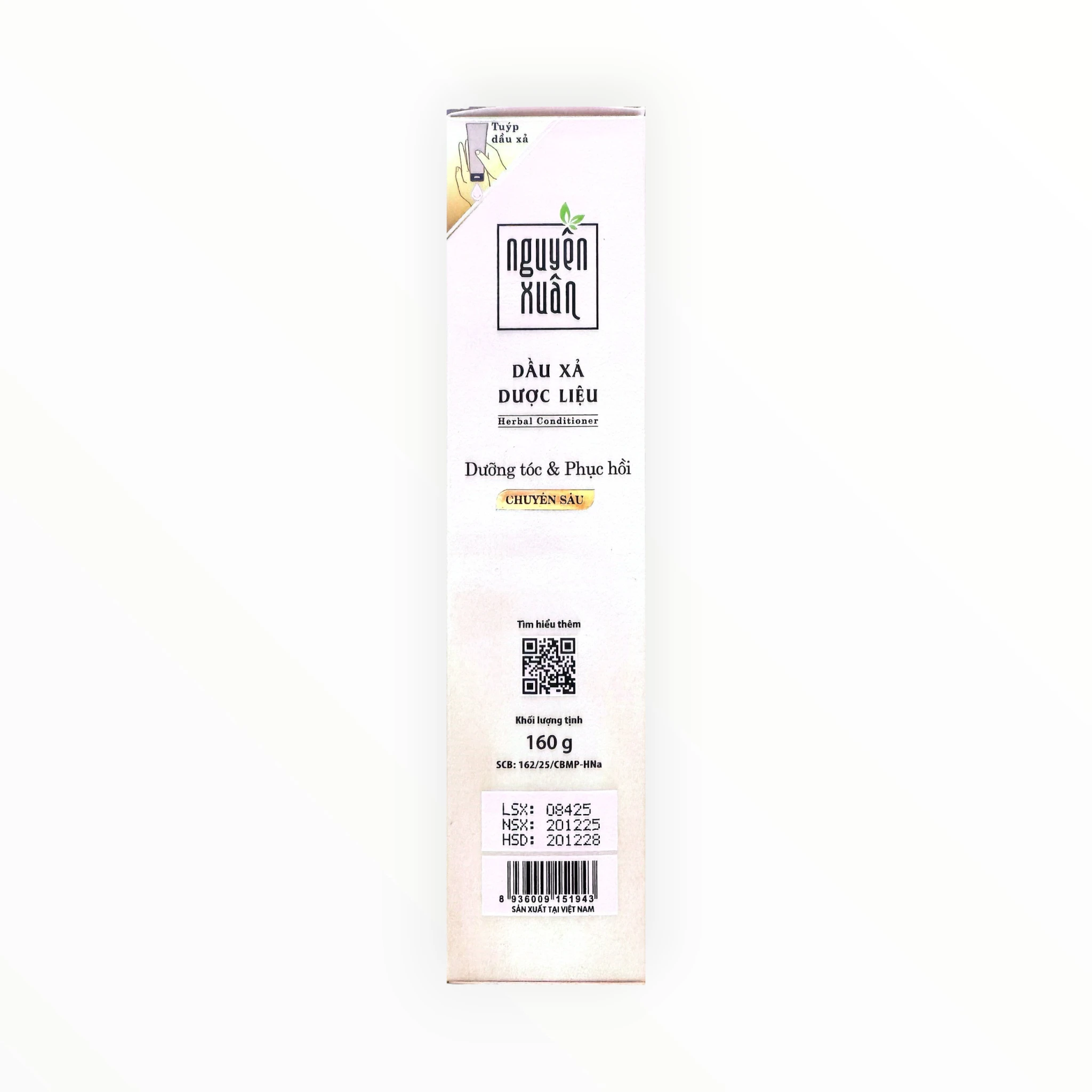 Dầu xả Nguyên Xuân Chiết xuất Gạo hỗ trợ dưỡng tóc, phục hồi chuyên sâu (Tuýp 160g) 4 4 Dầu xả nguyên xuân