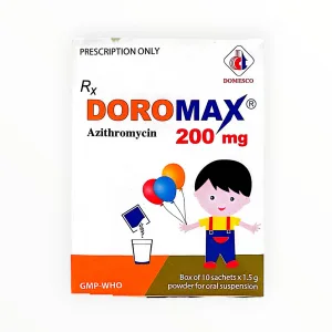 Thuốc Doromax 200mg Azithromycin điều trị nhiễm khuẩn (Hộp 10 gói x 1.5g) 7 4 Doromax 200mg