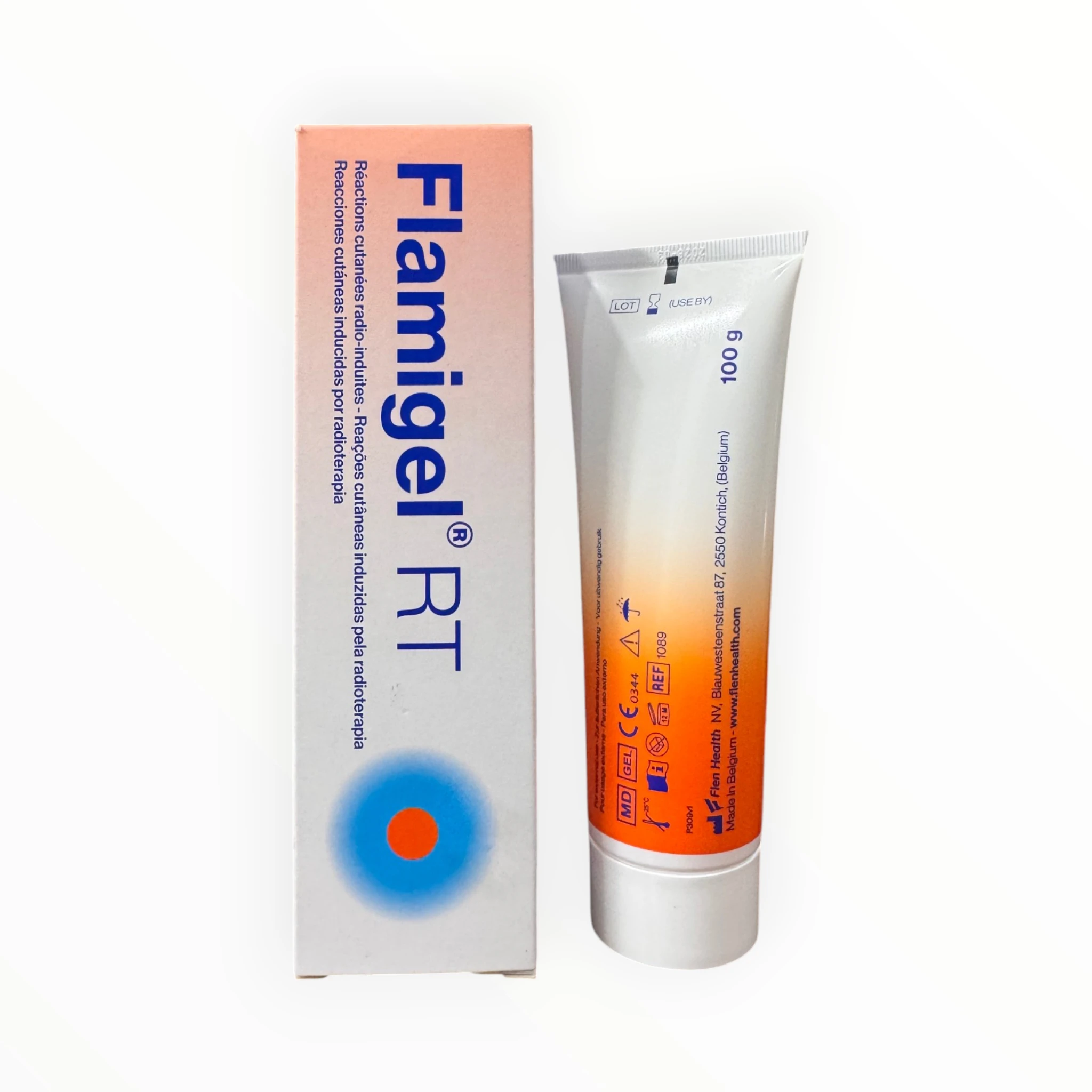 Gel bôi da Flamigel RT Chiết xuất thiên nhiên, hoạt chất dưỡng ẩm, phục hồi da phòng ngừa và điều trị tổn thương da do xạ trị (Tuýp 100g) 4 4 Flamigel RT
