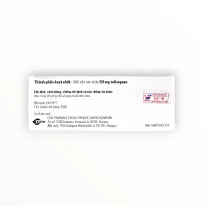 Viên nén Grandaxin 50mg Tofisopam 50 mg điều trị lo âu, căng thẳng, rối loạn thực vật (Hộp 2 vỉ x 10 viên nén) 9 4 Grandaxin (Grandaxin)