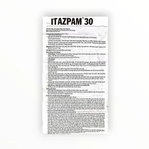 Viên nén bao phim Itazpam 30 Mirtazapin 30 mg điều trị trầm cảm nặng (Hộp 3 vỉ x 10 viên nén bao phim) 11 4 Itazpam 30