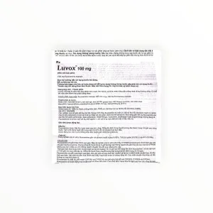 Thuốc Luvox Fluvoxamine maleate 100 mg chống trầm cảm, rối loạn ám ảnh cưỡng chế (Hộp 2 vỉ x 15 viên) 13 4 Luvox 100mg