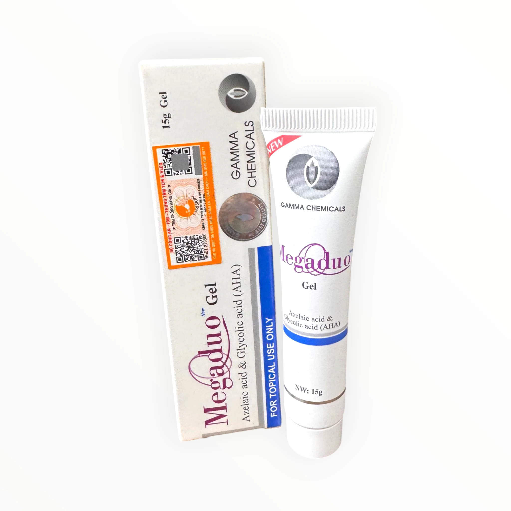 Gel Megaduo Gel Azelaic Acid, Glycolic Acid (AHA) sát khuẩn da, ngừa mụn, giảm viêm da, ngứa da (Tuýp 15g) 4 4 Megadou