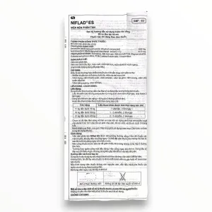 Thuốc Niflad ES điều trị nhiễm khuẩn (Hộp 1 túi x 4 vỉ x 7 viên nén phân tán) 12 4 Niflad ES