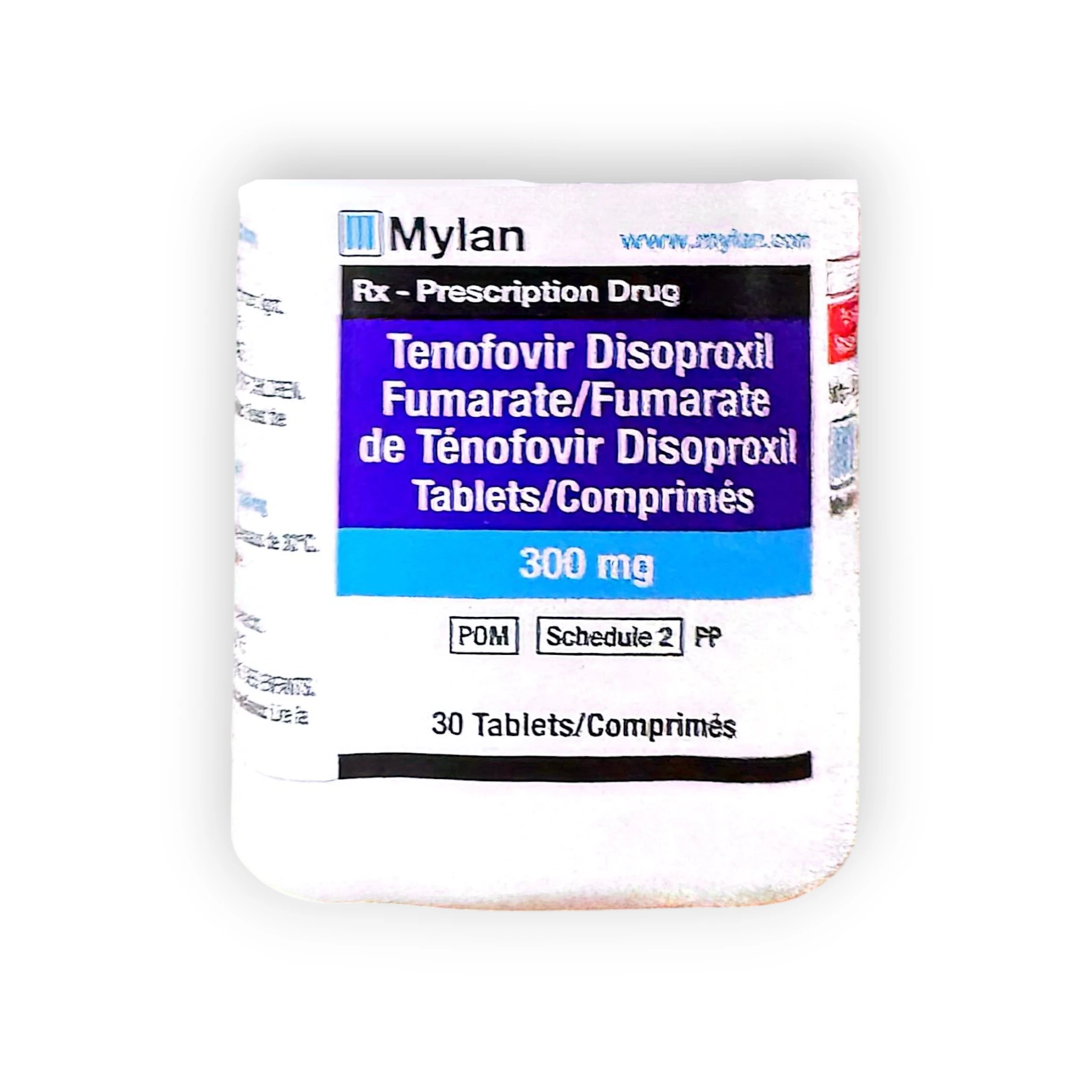 Viên nén bao phim Tenofovir 300 Milan Tenofovir disoproxil fumarate 300 mg điều trị HIV, viêm gan B (Hộp 1 lọ x 30 viên nén bao phim) 4 4 Tenofovir 300 Milan