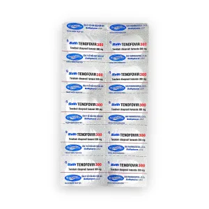 Viên nén bao phim SaVi Tenofovir 300 Tenofovir disoproxil fumarat 300 mg điều trị HIV, viêm gan B (Hộp 3 vỉ x 10 viên nén bao phim) 15 4 Tenofovir 300 Savi