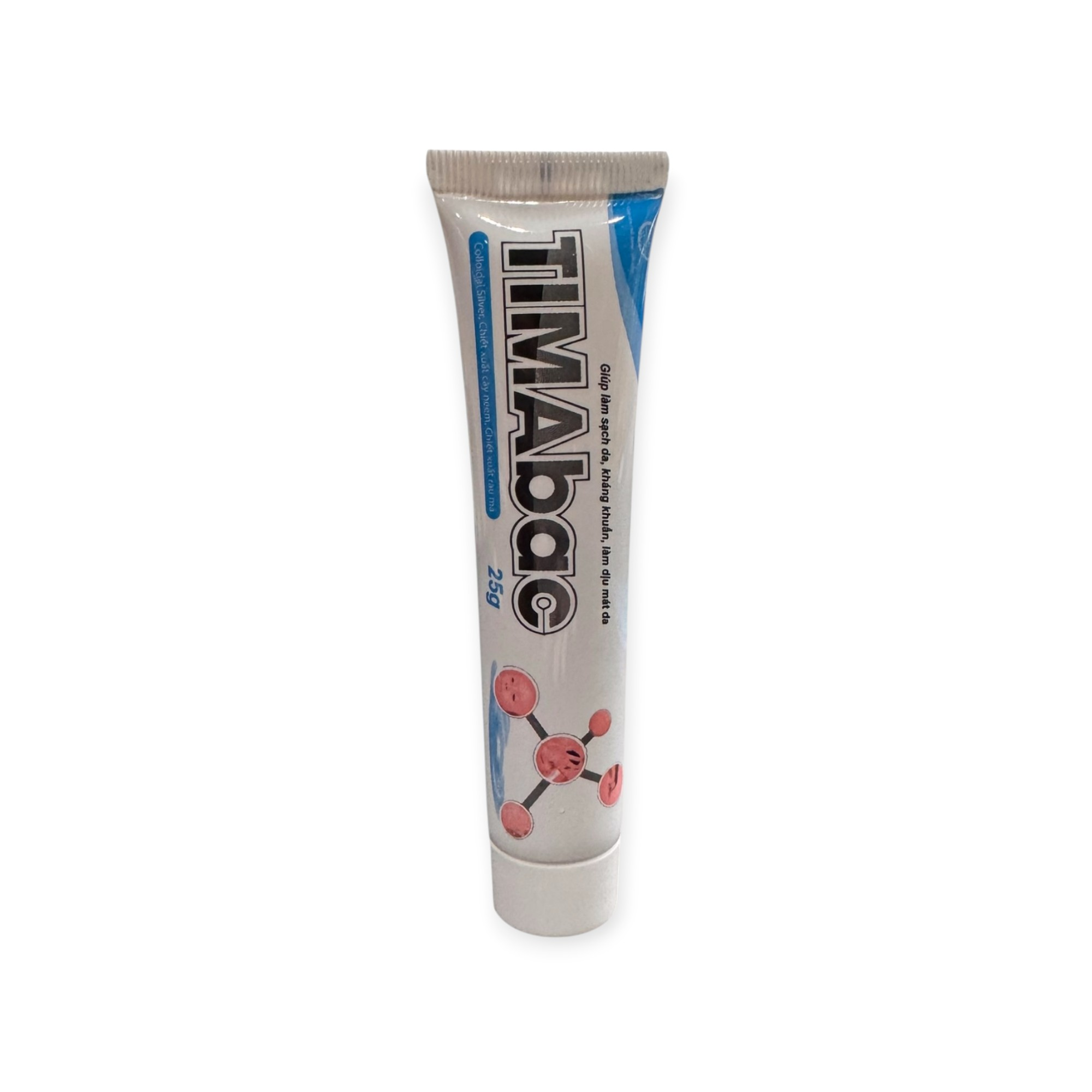 Gel Tima bạc (Timabac) Colloidal Silver, Neem, Rau má, Panthenol làm sạch da, kháng khuẩn, làm dịu mát da (Tuýp 25g) 4 4 Tima bạc