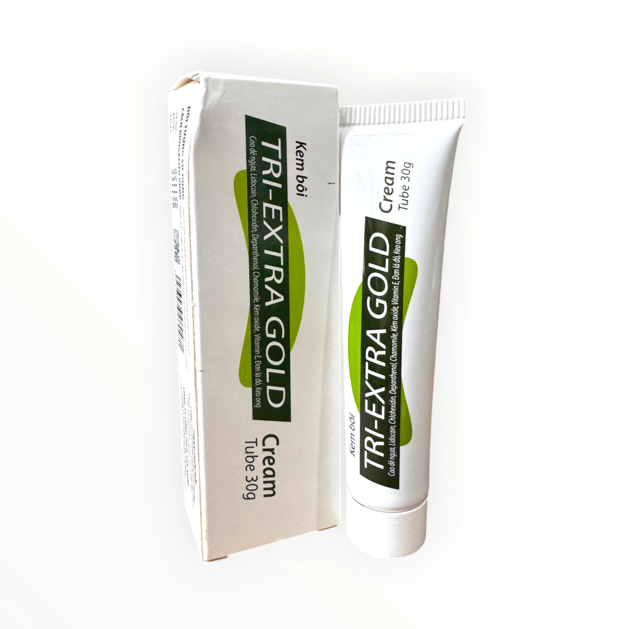Kem bôi Tri-Extra Gold Cream Cao dê ngựa, Lidocain, Chlorhexidine, Kẽm oxid giảm triệu chứng bệnh trĩ, đau rát, viêm sưng (Tuýp 30g) 4 4 Tri Extragold