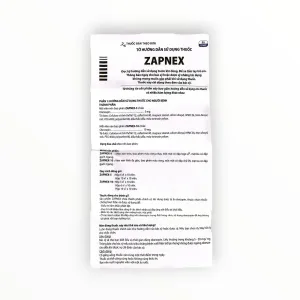 Thuốc Zapnex 10 Olanzapin 10 mg điều trị tâm thần phân liệt, rối loạn lưỡng cực (Hộp 3 vỉ x 10 viên nén bao phim) 18 4 Zapnex 10