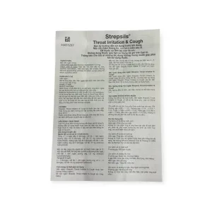 Viên ngậm Strepsils Throat Irritation & Cough Reckitt long đờm, giảm ho (Hộp 2 vỉ x 12 viên) 8 4 strepsils throat irritation&cough