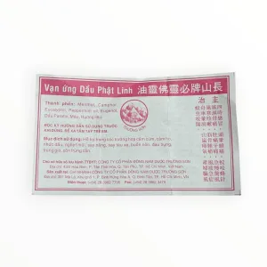 Dầu dùng ngoài da Dầu Phật Linh Trường Sơn Menthol hỗ trợ cảm cúm, nhức đầu, say tàu xe, đau bụng (Hộp 1 lọ 1,5ml) 10 5 Dầu phật linh trường sơn (chai bé)