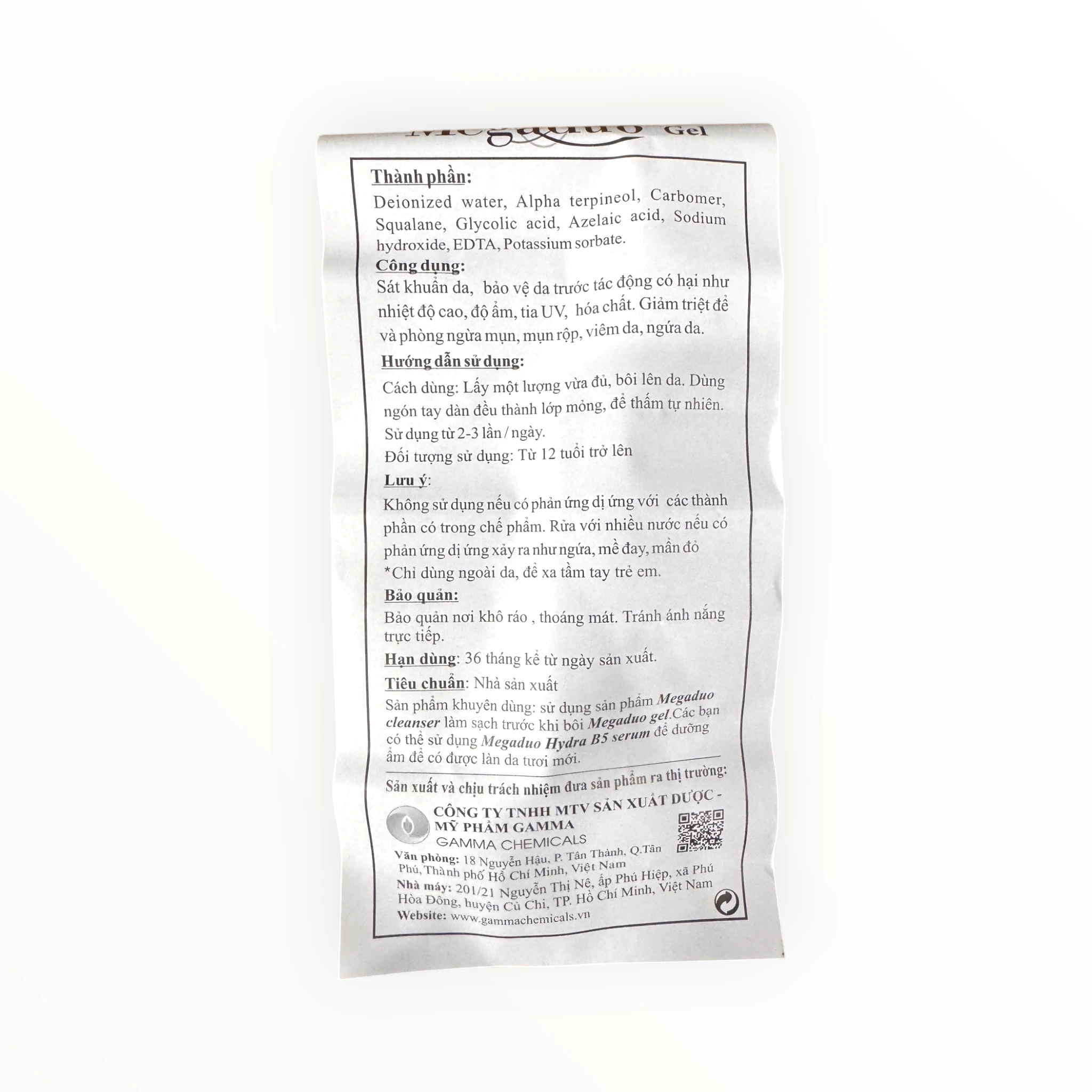 Gel Megaduo Gel Azelaic Acid, Glycolic Acid (AHA) sát khuẩn da, ngừa mụn, giảm viêm da, ngứa da (Tuýp 15g) 5 5 Megadou