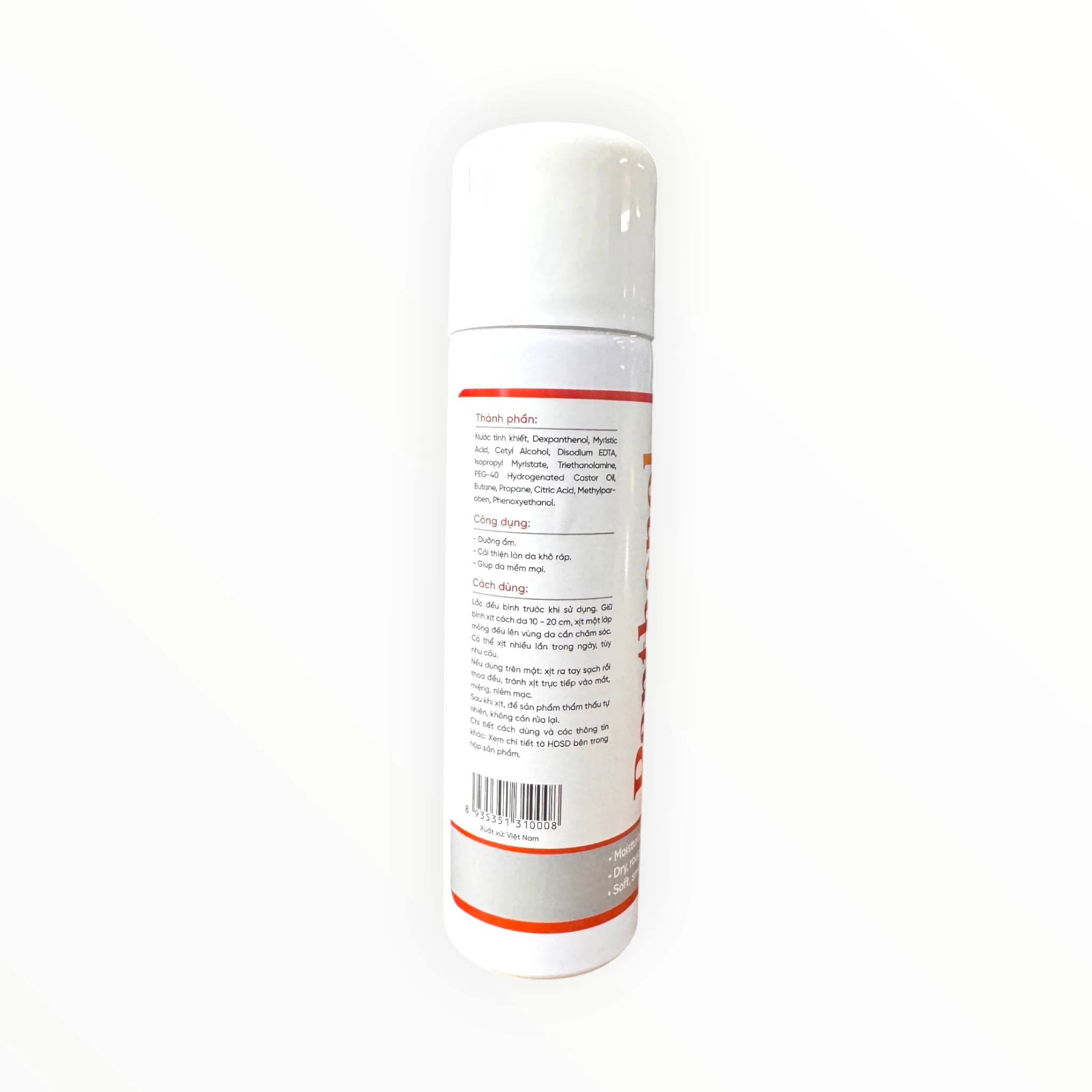 Dung dịch xịt CZ Panthenol Spray Dexpanthenol dưỡng ẩm, cải thiện da khô ráp, giúp da mềm mại (Bình xịt 150ml) 5 5 Panthenol xịt