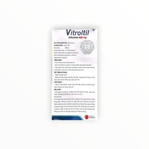 Viên nang cứng Vitroltil cải thiện suy giảm trí nhớ, tăng cường tuần hoàn não (Hộp 30 viên) 9 5 Vitroltil