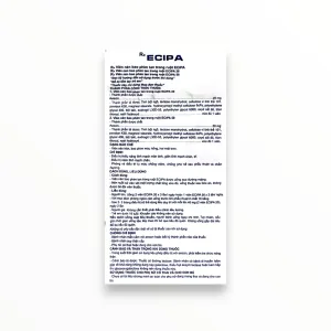 Viên nén bao phim tan trong ruột ECIPA 50 Aescin 50 mg bảo vệ tĩnh mạch, điều trị thiểu năng tĩnh mạch, phù nề (Hộp 5 vỉ x 10 viên nén bao phim tan trong ruột) 9 5 ecipa 80