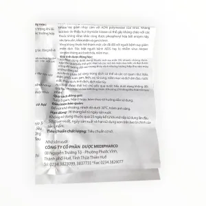 Thuốc mỡ tra mắt Mediclovir Aciclovir 3% (150mg) kháng virus Herpes, trị viêm giác mạc do Herpes simplex (Tuýp 5g) 15 8 Mediclovir