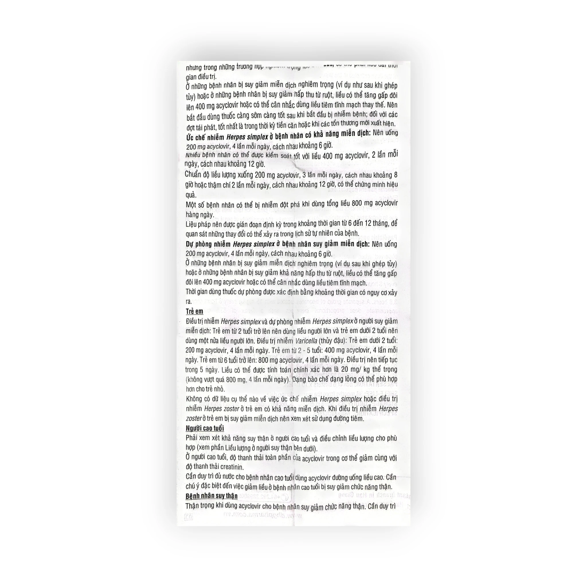 Viên nén Medskin Clovir 400 Acyclovir 400 mg kháng virus Herpes simplex, dự phòng tái phát (Hộp 6 vỉ x 10 viên nén) 8 8 Medskin clovir 400