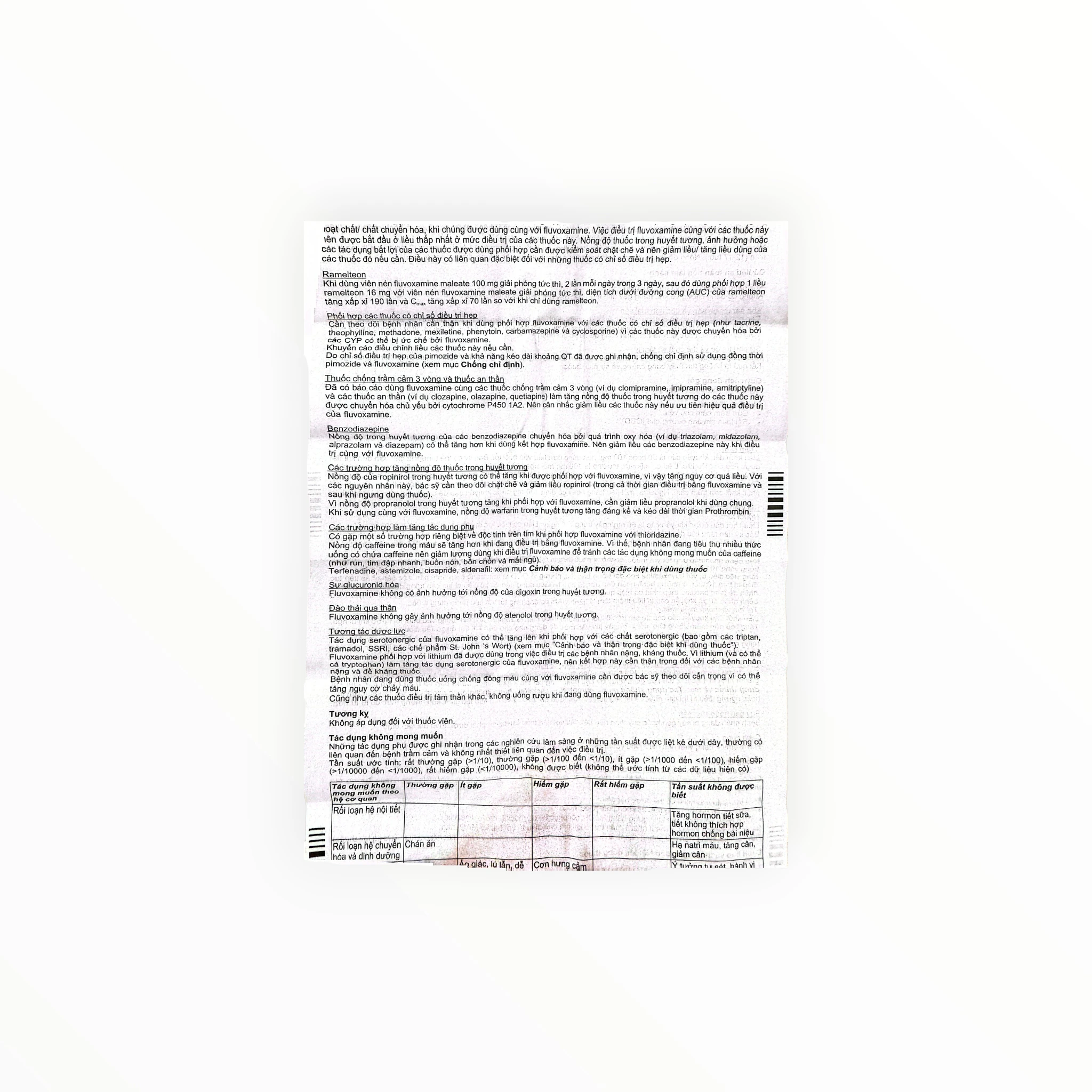 Thuốc Luvox Fluvoxamine maleate 100 mg chống trầm cảm, rối loạn ám ảnh cưỡng chế (Hộp 2 vỉ x 15 viên) 9 9 Luvox 100mg