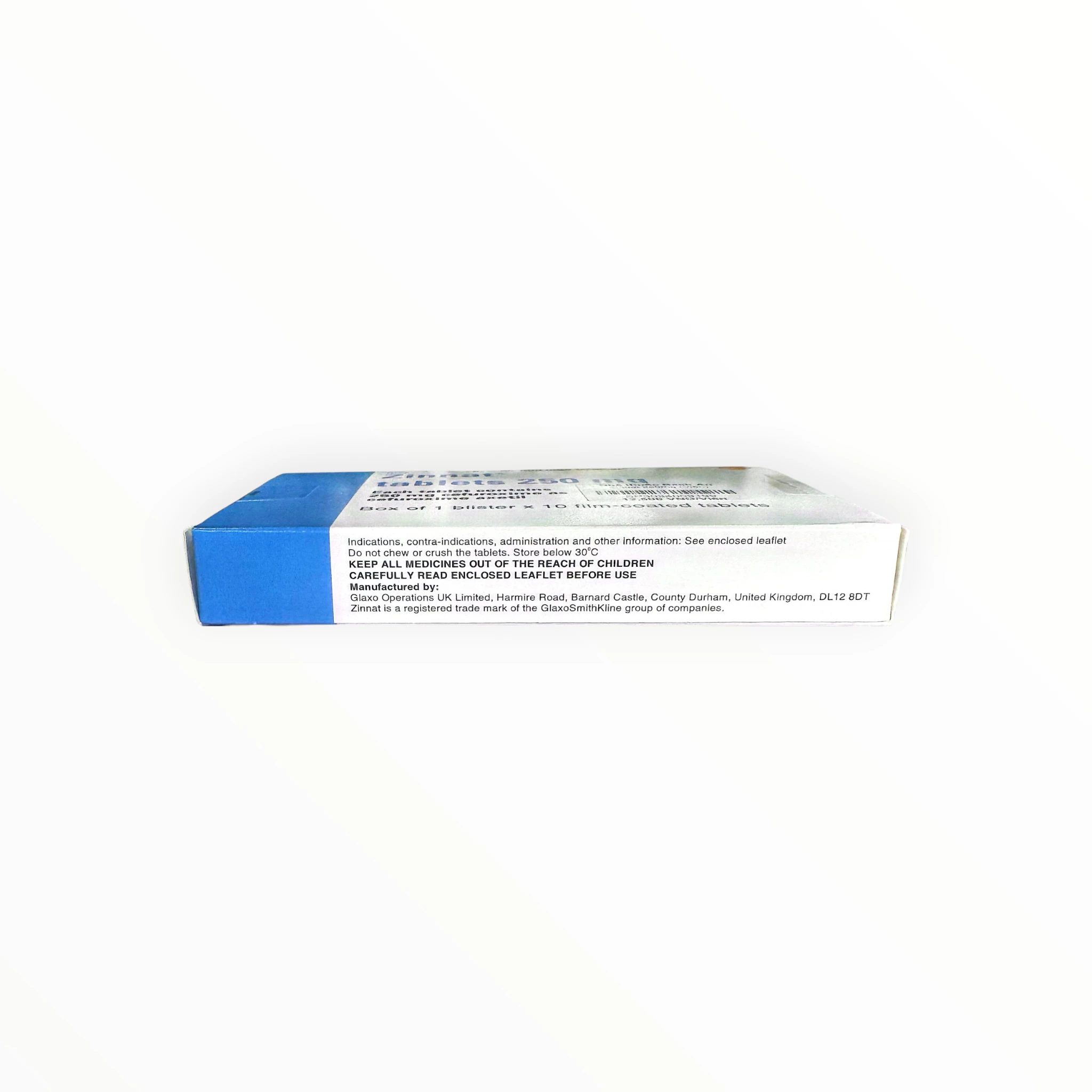 Thuốc Zinnat 250mg Cefuroxim axetil điều trị nhiễm khuẩn (Hộp 1 vỉ x 10 viên) 2 9 Zinnat 250mg 2