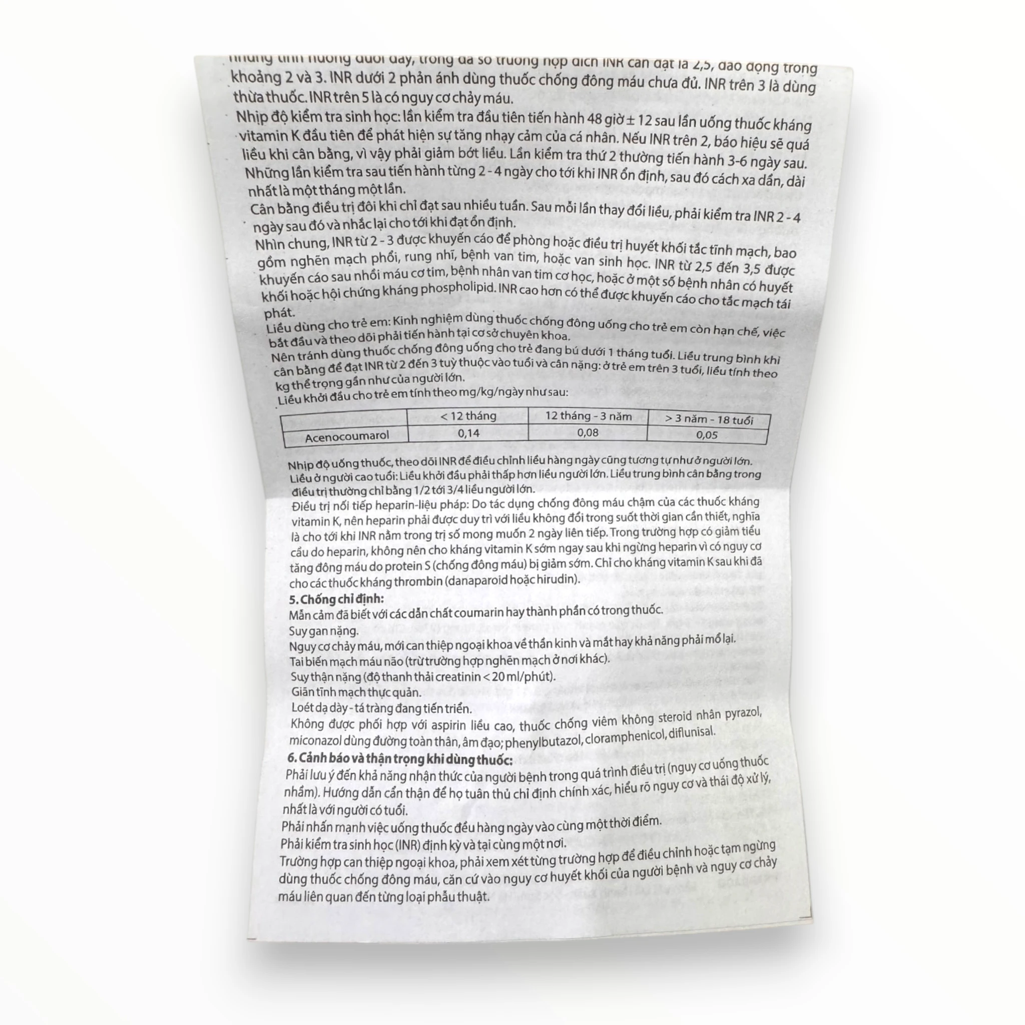 Viên nén Aceronko 1 Pharbaco Dự phòng và điều trị huyết khối tắc mạch (Hộp 3 vỉ x 10 viên nén) 6 Aceronko 1 (6)