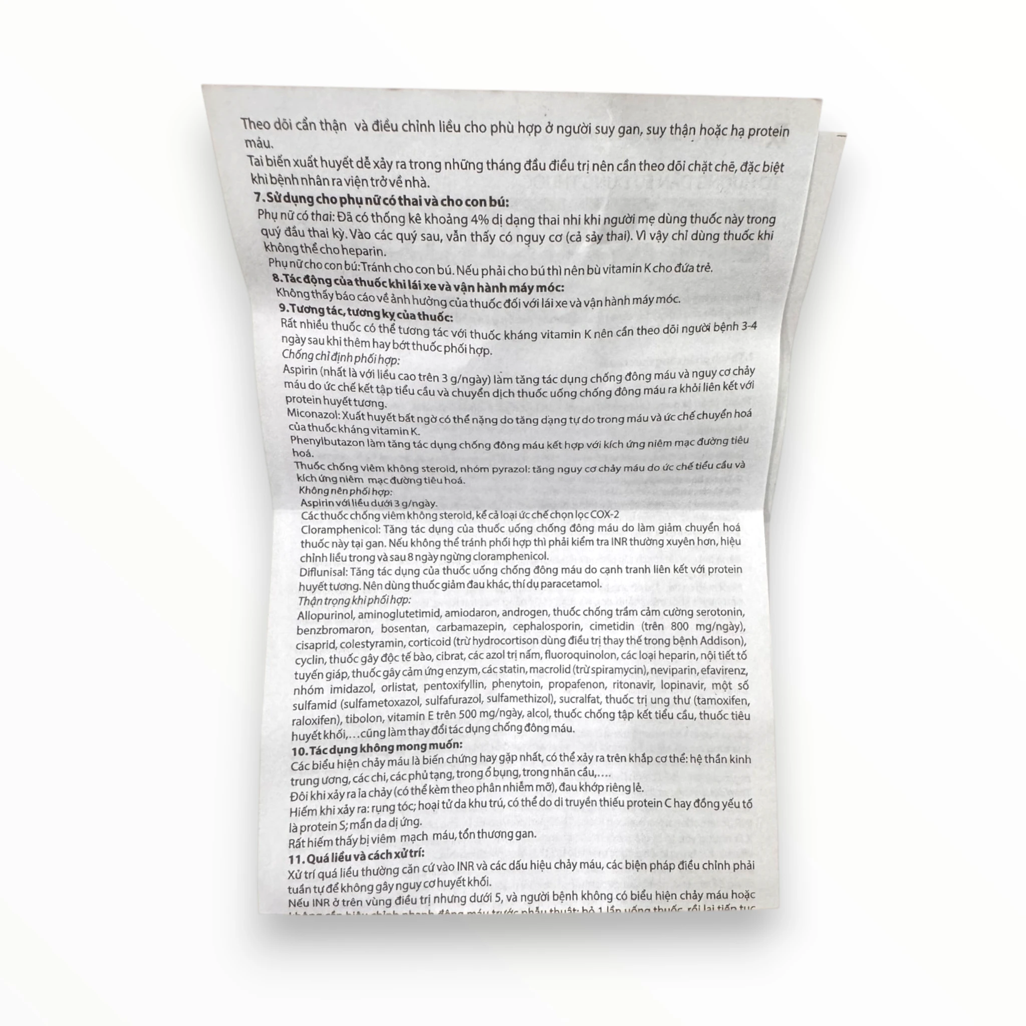 Viên nén Aceronko 1 Pharbaco Dự phòng và điều trị huyết khối tắc mạch (Hộp 3 vỉ x 10 viên nén) 7 Aceronko 1 (7)