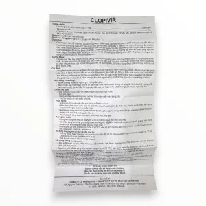 Viên nén bao phim Clopivir Bidiphar Dự phòng biến cố huyết khối do xơ vữa động mạch (Hộp 3 vỉ x 10 viên nén bao phim) 9 Clopivir (5)