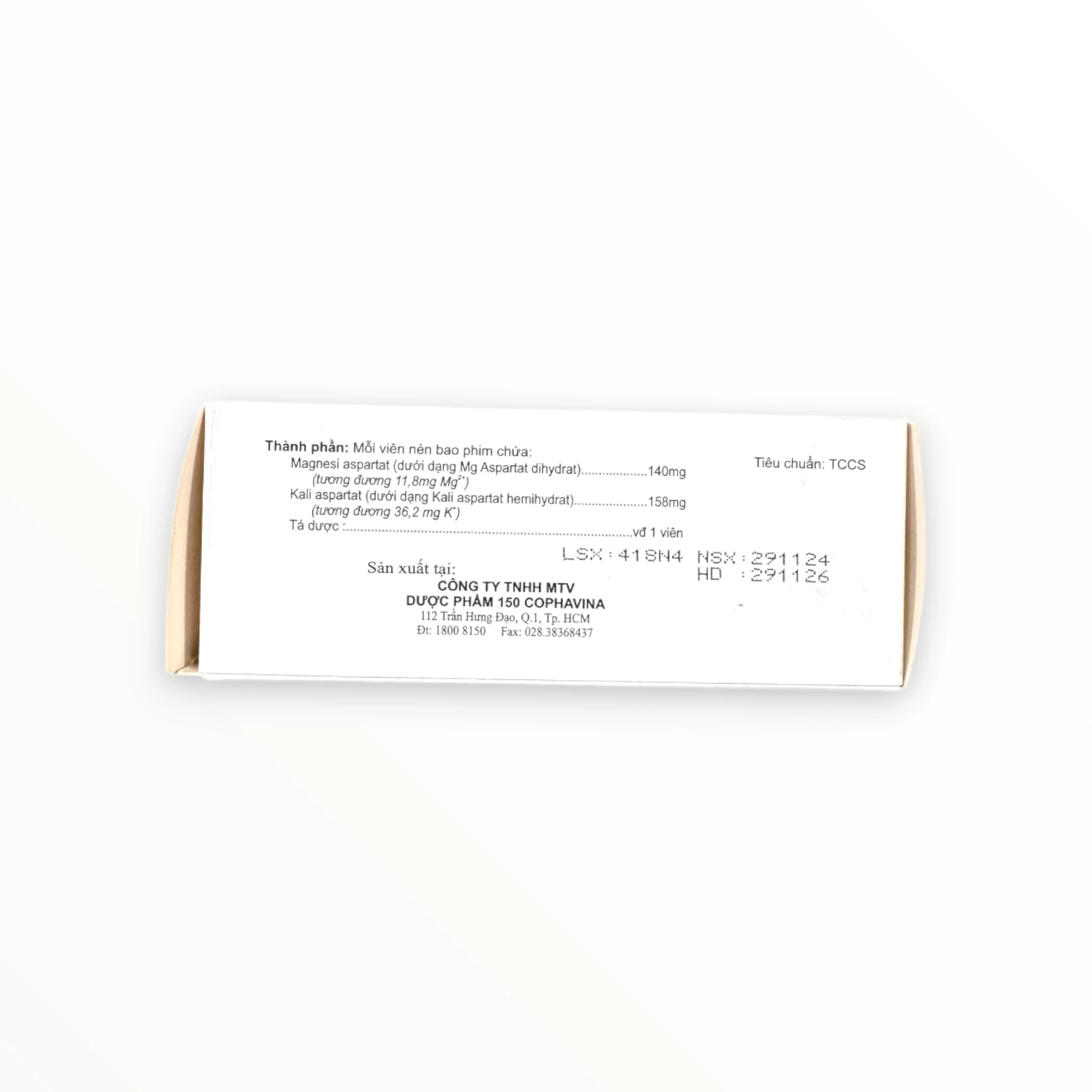 Viên nén bao phim Dipartate Cophavina Bổ sung magnesi và kali, hỗ trợ điều trị bệnh tim (Hộp 5 vỉ x 10 viên nén bao phim) 3 Dipartate (3)