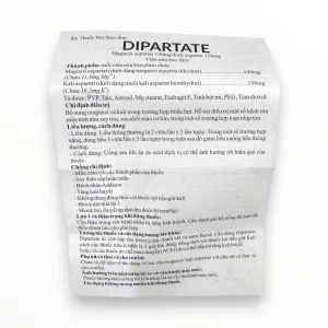 Viên nén bao phim Dipartate Cophavina Bổ sung magnesi và kali, hỗ trợ điều trị bệnh tim (Hộp 5 vỉ x 10 viên nén bao phim) 10 Dipartate (5)