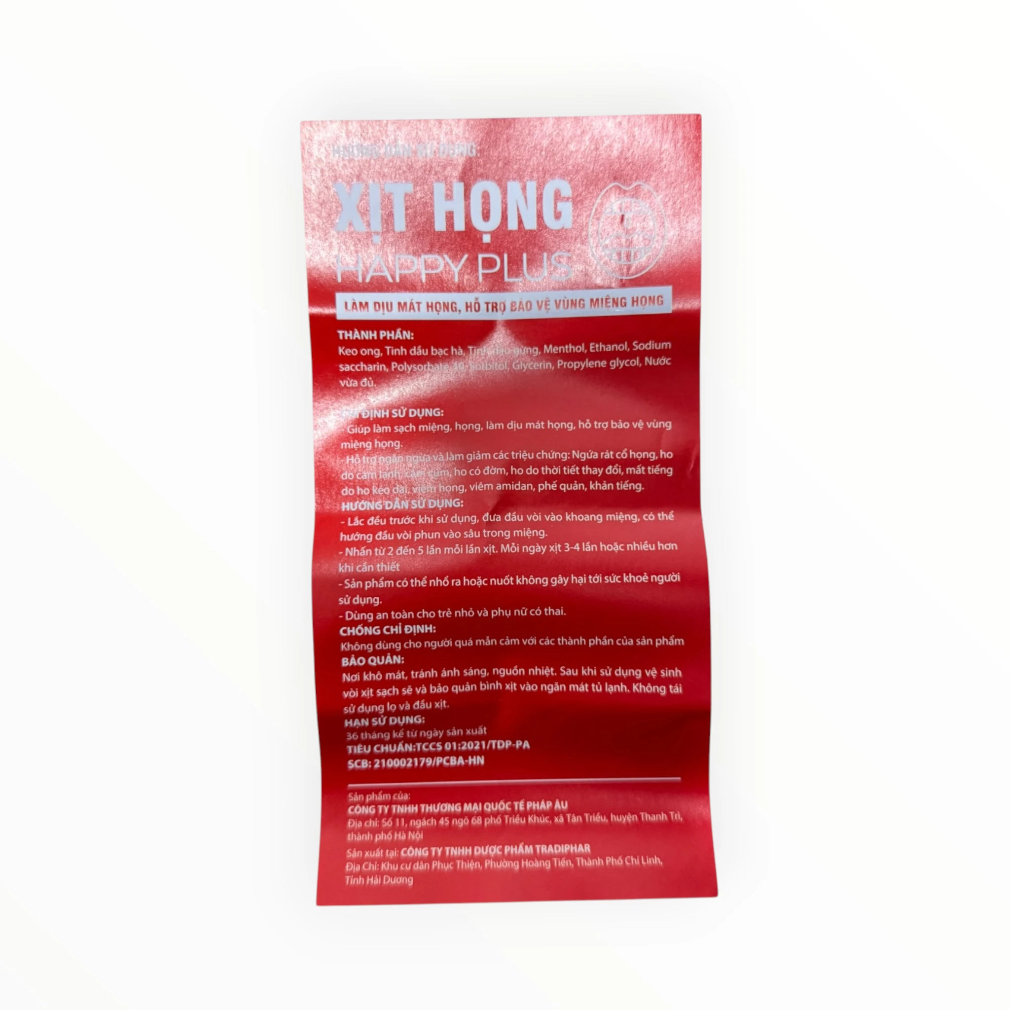 Dung dịch xịt họng Happy Plus Keo ong, Tinh dầu bạc hà, Tinh dầu gừng, Menthol Làm sạch, dịu mát họng (Chai 30 ml) 1 Happy Plus 1