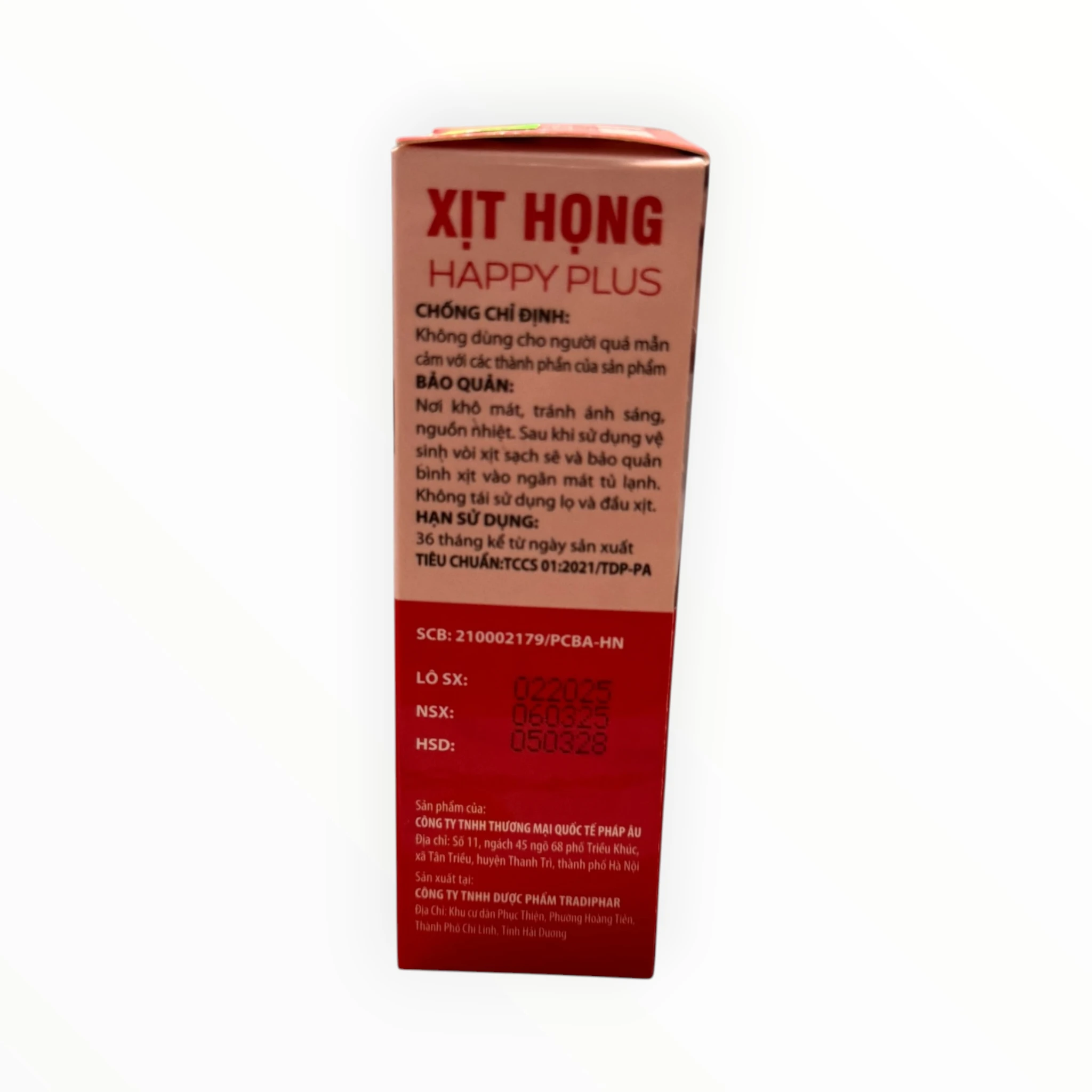 Dung dịch xịt họng Happy Plus Keo ong, Tinh dầu bạc hà, Tinh dầu gừng, Menthol Làm sạch, dịu mát họng (Chai 30 ml) 3 Happy Plus 3