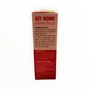 Dung dịch xịt họng Happy Plus Keo ong, Tinh dầu bạc hà, Tinh dầu gừng, Menthol Làm sạch, dịu mát họng (Chai 30 ml) 8 Happy Plus 4