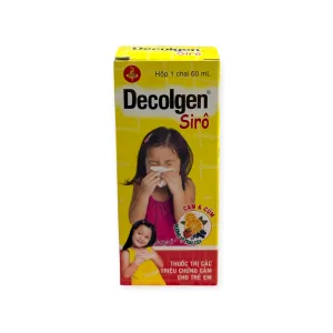 Alternative view of Siro Decolgen United Pharma (Paracetamol, Chlorpheniramin, Phenylephrin) trị cảm cúm (Hộp 1 chai 60ml)