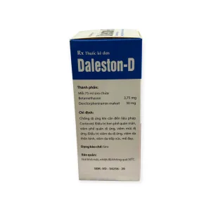 Siro Daleston-D Dược Hà Nam (Betamethason, Dexclorpheniramin) chống dị ứng, hen phế quản (Hộp 1 chai 75ml) 7 IMG 0316 Photoroom