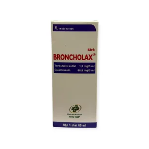 Alternative view of Siro Broncholax OPV (Terbutalin sulfat, Guaifenesin) trị ho do co thắt phế quản (Hộp 1 chai 60ml)