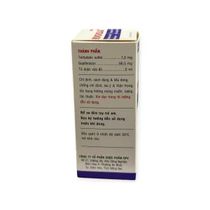 Siro Broncholax OPV (Terbutalin sulfat, Guaifenesin) trị ho do co thắt phế quản (Hộp 1 chai 60ml) 10 IMG 0341 Photoroom