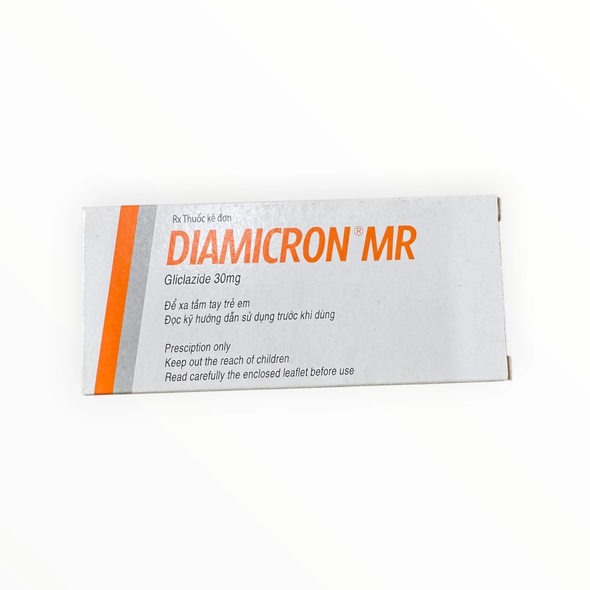 Viên nén phóng thích có kiểm soát Diamicron MR 30mg Gliclazide 30mg Servier điều trị tiểu đường (Hộp 2 vỉ x 30 viên nén phóng thích có kiểm soát) 1 Viên nén phóng thích có kiểm soát Diamicron MR 30mg Gliclazide 30mg Servier điều trị tiểu đường (Hộp 2 vỉ x 30 viên nén phóng thích có kiểm soát)