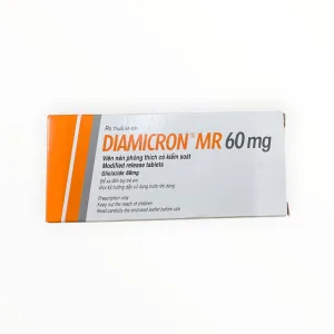 Viên nén phóng thích có kiểm soát Diamicron MR 60mg Gliclazide 60mg Servier điều trị tiểu đường (Hộp 2 vỉ x 15 viên nén phóng thích có kiểm soát)