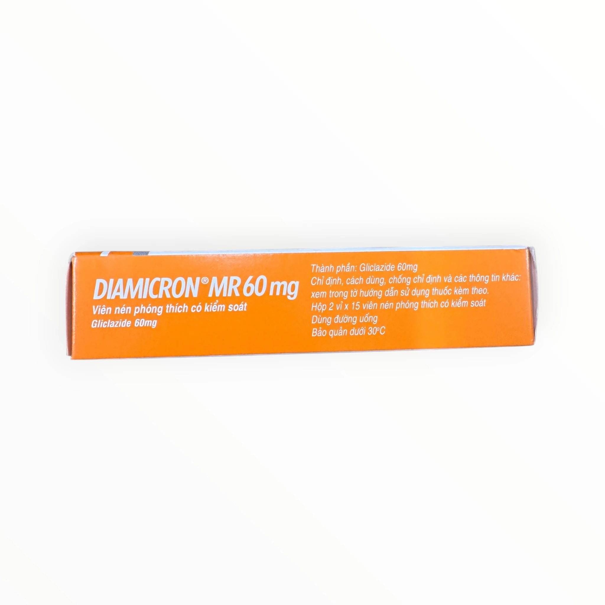 Viên nén phóng thích có kiểm soát Diamicron MR 60mg Gliclazide 60mg Servier điều trị tiểu đường (Hộp 2 vỉ x 15 viên nén phóng thích có kiểm soát) 2 Viên nén phóng thích có kiểm soát Diamicron MR 60mg Gliclazide 60mg Servier điều trị tiểu đường (Hộp 2 vỉ x 15 viên nén phóng thích có kiểm soát) - Ảnh 2