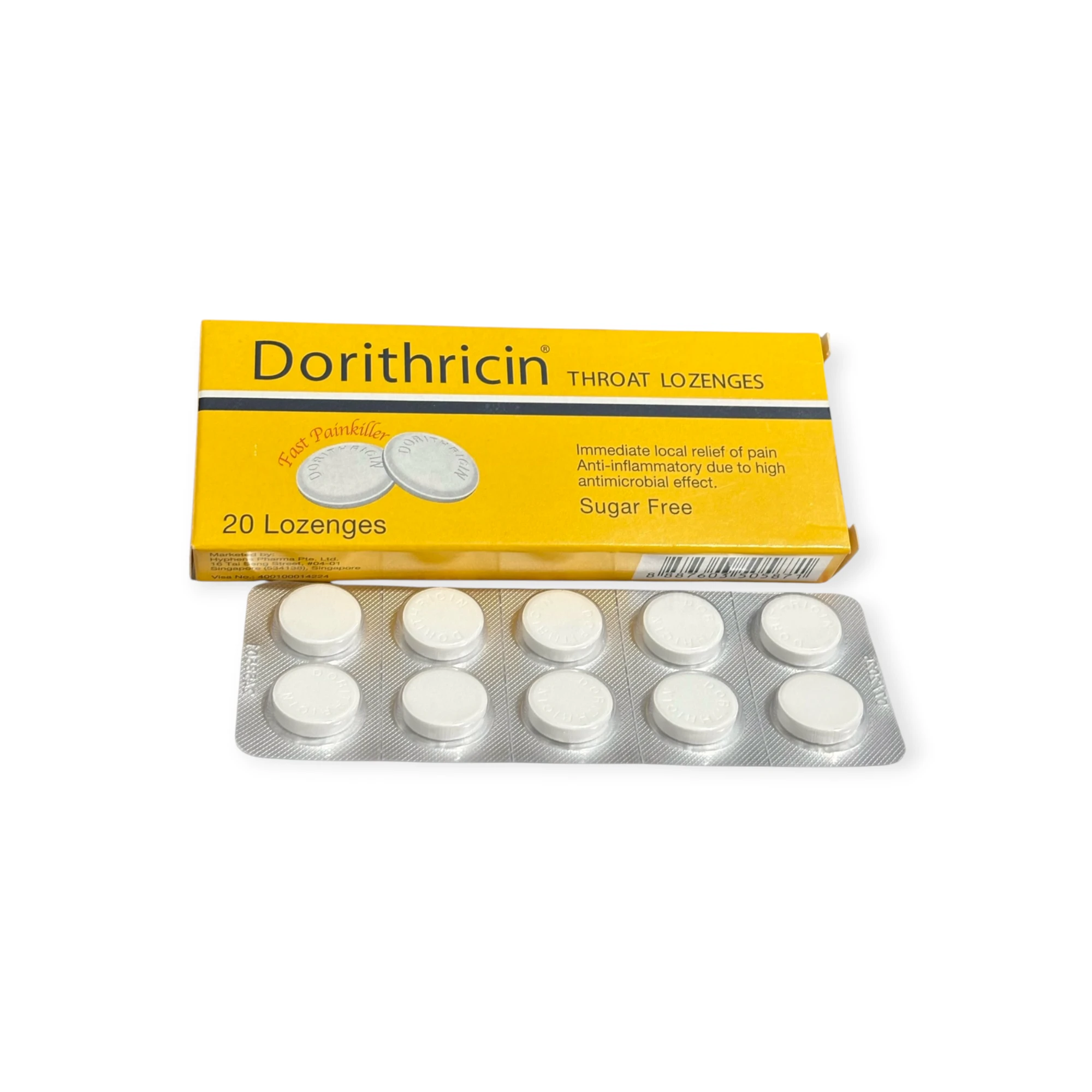 Viên ngậm Dorithricin Medice (Tyrothricin, Benzalkonium, Benzocain) trị đau viêm họng (Hộp 2 vỉ x 10 viên) 3 Viên ngậm Dorithricin Medice (Tyrothricin, Benzalkonium, Benzocain) trị đau viêm họng (Hộp 2 vỉ x 10 viên) - Ảnh 3
