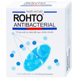 Alternative view of Thuốc nhỏ mắt Rohto Antibacterial dùng trong lẹo mắt, viêm kết mạc, viêm mí mắt, ngứa mắt (13ml)