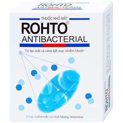 Thuốc nhỏ mắt Rohto Antibacterial dùng trong lẹo mắt, viêm kết mạc, viêm mí mắt, ngứa mắt (13ml) 2 Thuốc nhỏ mắt Rohto Antibacterial dùng trong lẹo mắt, viêm kết mạc, viêm mí mắt, ngứa mắt (13ml) - Ảnh 2