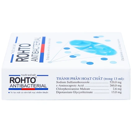 Thuốc nhỏ mắt Rohto Antibacterial dùng trong lẹo mắt, viêm kết mạc, viêm mí mắt, ngứa mắt (13ml) 4 Thuốc nhỏ mắt Rohto Antibacterial dùng trong lẹo mắt, viêm kết mạc, viêm mí mắt, ngứa mắt (13ml) - Ảnh 4