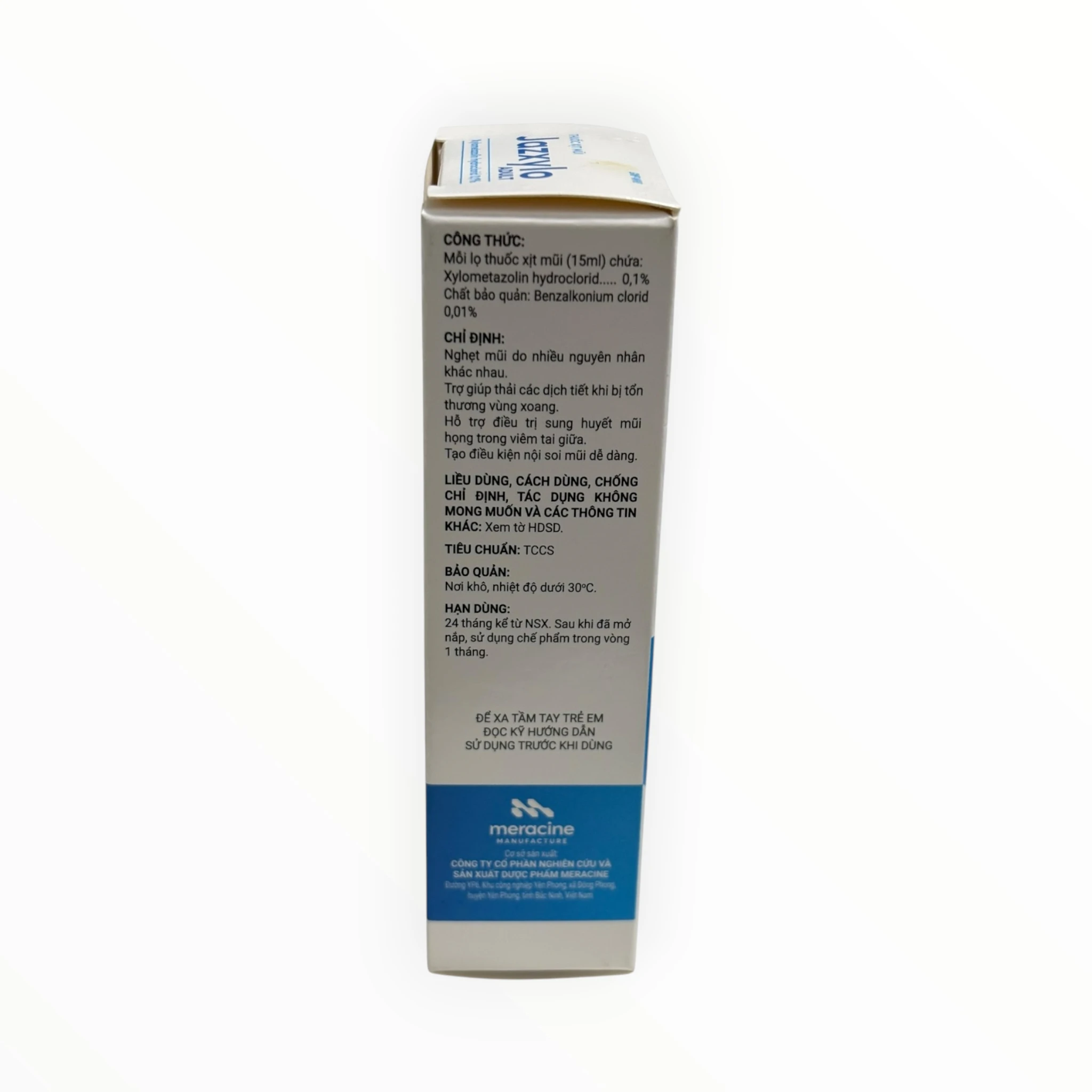 Thuốc xịt mũi Jazxylo Xylometazolin hydroclorid 0,1% Giảm ngạt mũi, sổ mũi (Hộp 1 lọ x 15 ml) 2 Jazxylo 2