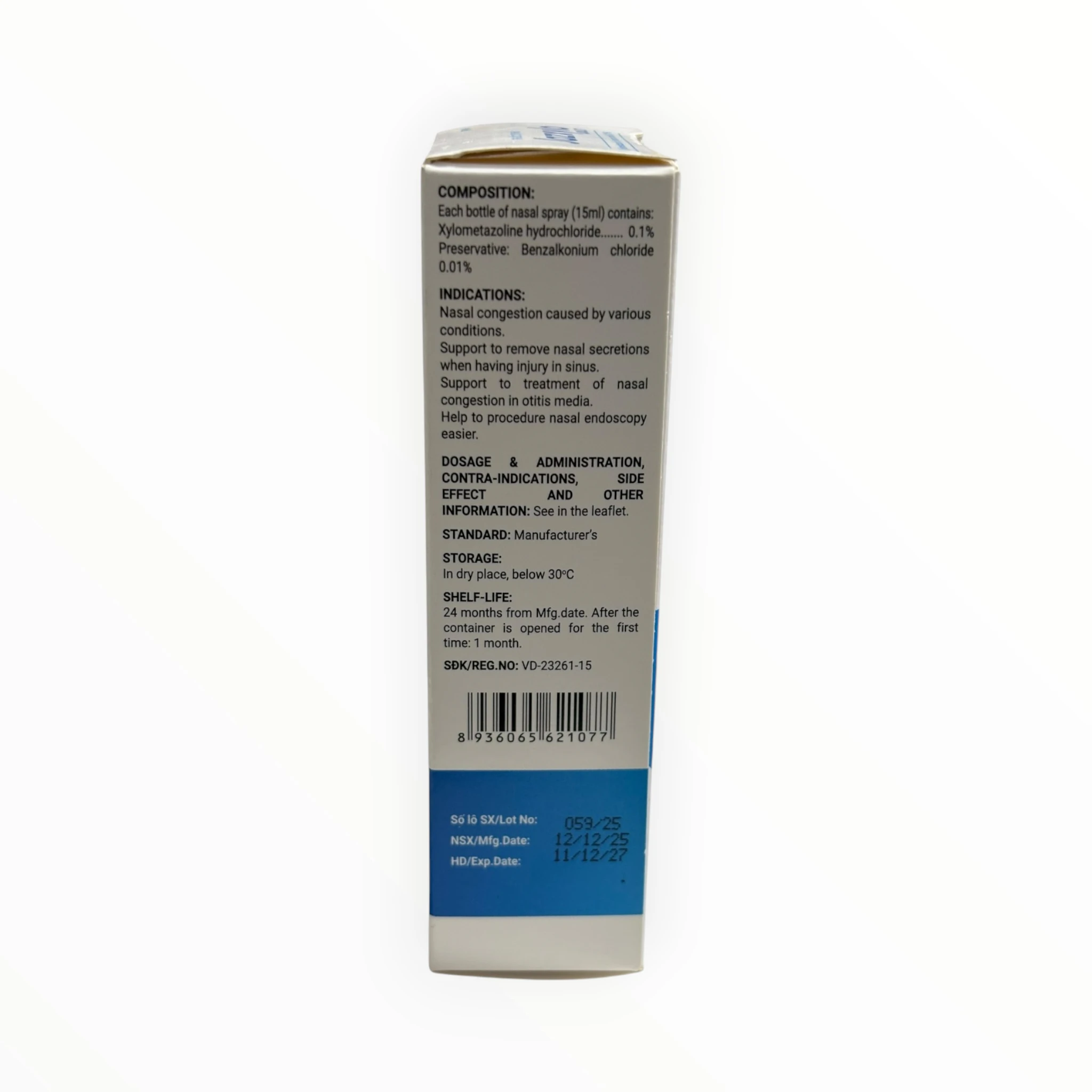 Thuốc xịt mũi Jazxylo Xylometazolin hydroclorid 0,1% Giảm ngạt mũi, sổ mũi (Hộp 1 lọ x 15 ml) 4 Jazxylo 4