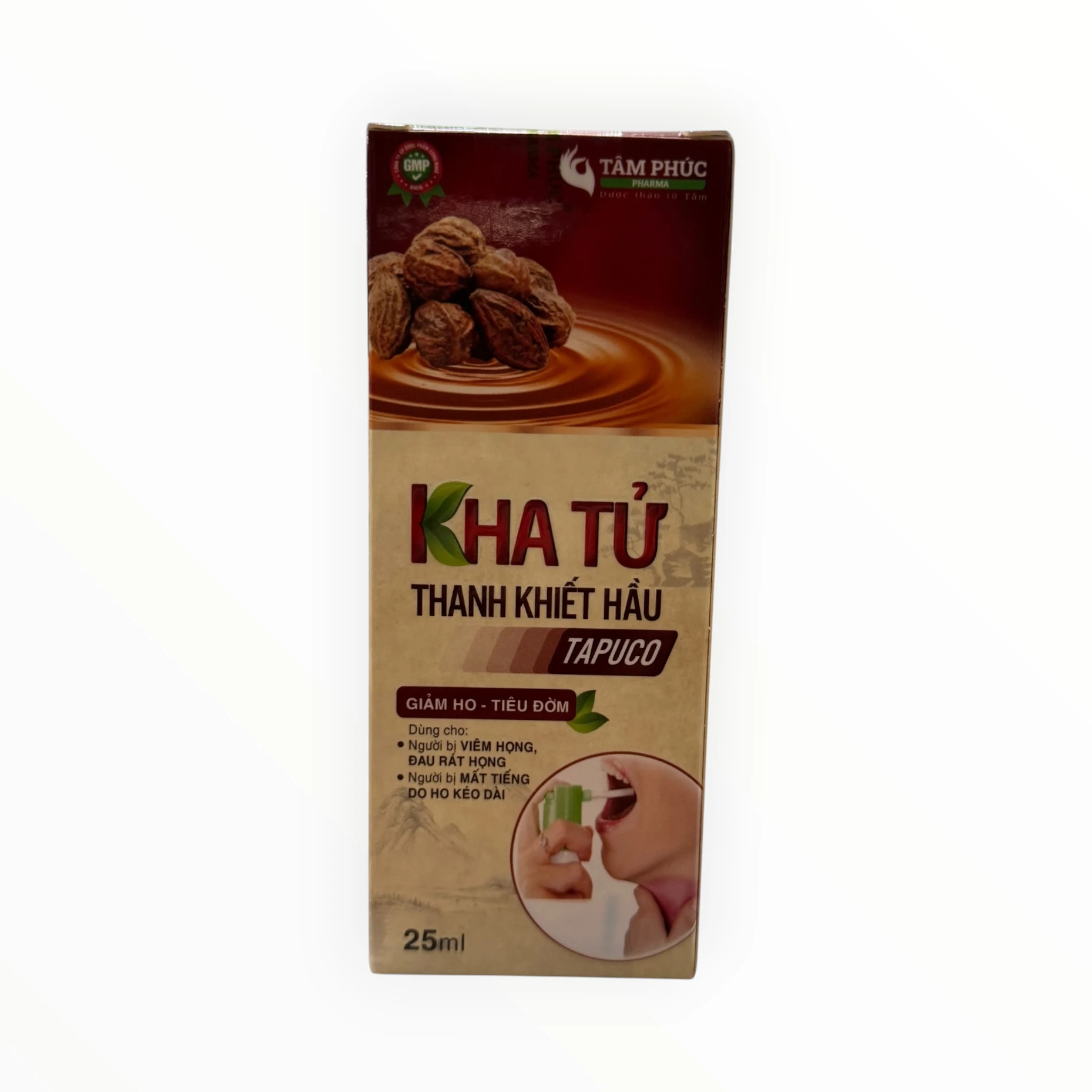 Dung dịch xịt họng Kha Tử Cao lỏng Kha tử, Xạ can, Hoàng cầm, Cam thảo Giảm ho, tiêu đờm (Lọ 25 ml) 1 Kha Tử 1