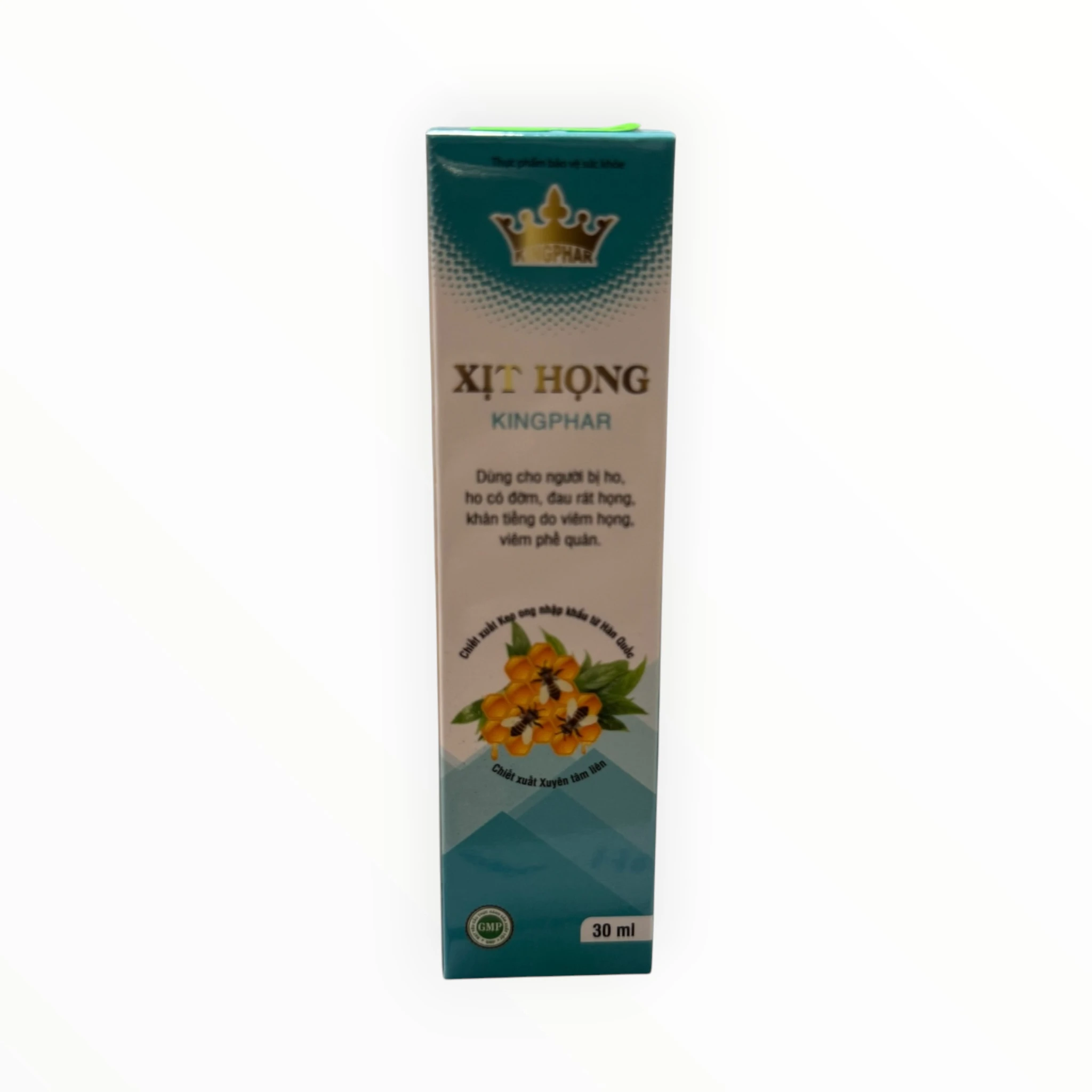Dung dịch xịt họng Kingphar Chiết xuất Keo ong, Xuyên tâm liên, Cao Cát cánh Hỗ trợ giảm ho, giảm đờm (Chai 30 ml) 1 Kingphar 1