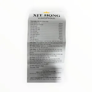 Dung dịch xịt họng Kingphar Chiết xuất Keo ong, Xuyên tâm liên, Cao Cát cánh Hỗ trợ giảm ho, giảm đờm (Chai 30 ml) 8 Kingphar 3