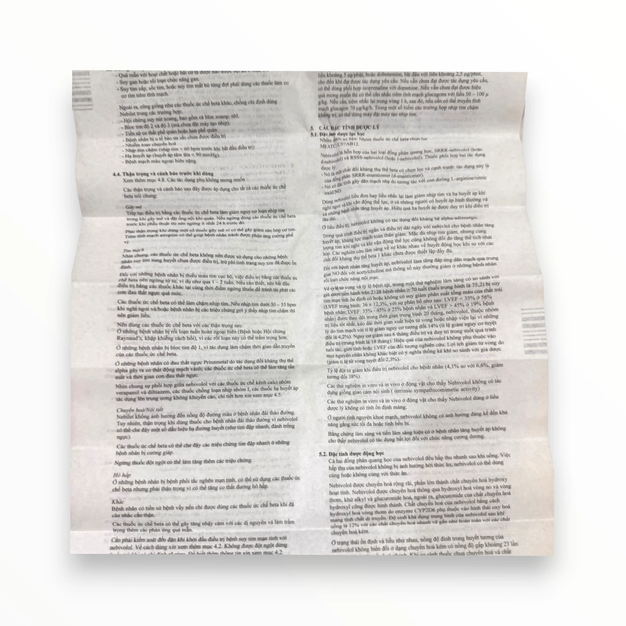 Viên nén Nebilet 5mg Menarini Điều trị tăng huyết áp, suy tim mạn tính (Hộp 1 vỉ x 14 viên nén) 5 Nebilet (5)