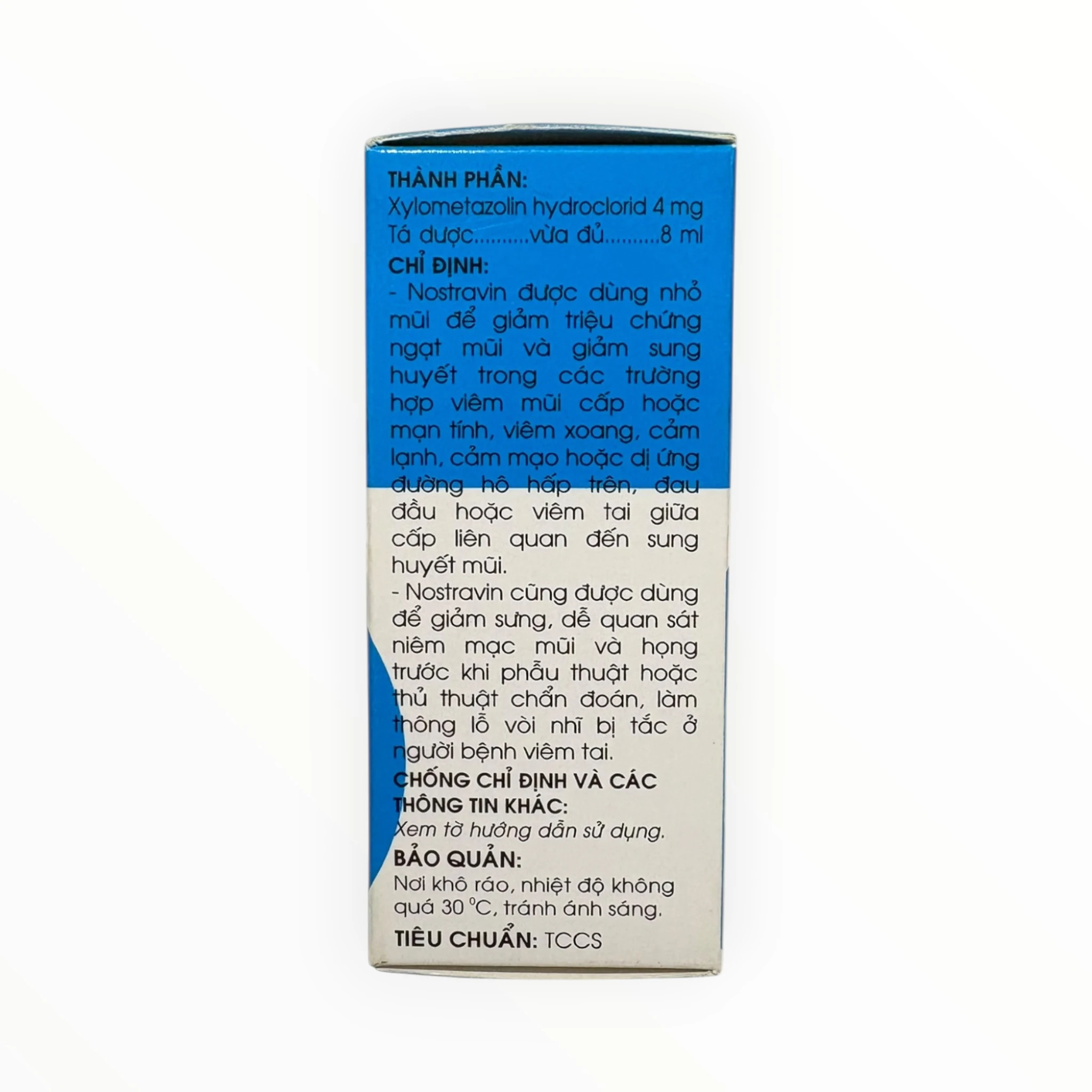 Thuốc nhỏ mũi Nostravin Xylometazolin hydroclorid 0,05% giảm ngạt mũi, sung huyết (Hộp 1 lọ 8 ml) 2 Nostravin 2